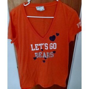 Victoria's Secret PINK Chicago Bears Tee Lets Go Bears Small